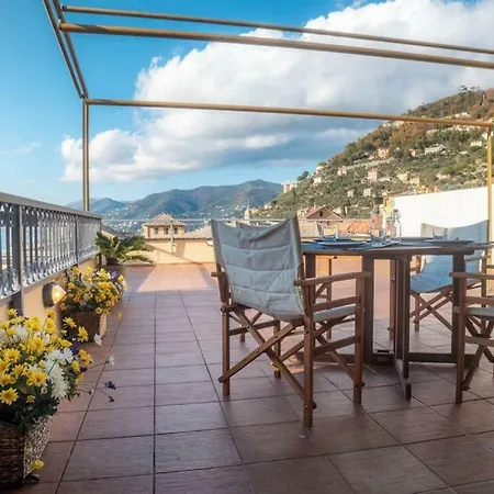 Casa Sophie- Big Terrace Sea View & Private Parking Apartment Camogli